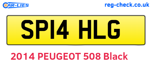 SP14HLG are the vehicle registration plates.