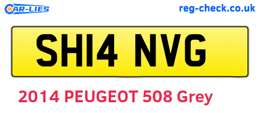 SH14NVG are the vehicle registration plates.