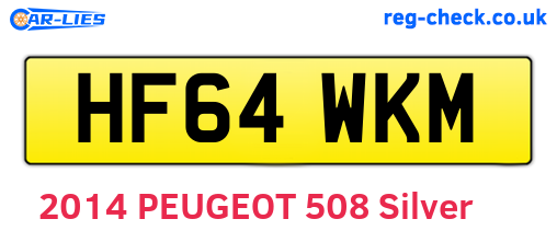 HF64WKM are the vehicle registration plates.