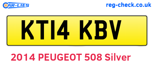 KT14KBV are the vehicle registration plates.