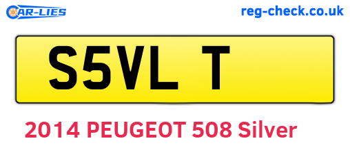 S5VLT are the vehicle registration plates.