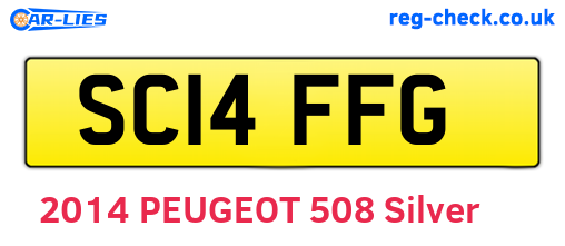 SC14FFG are the vehicle registration plates.
