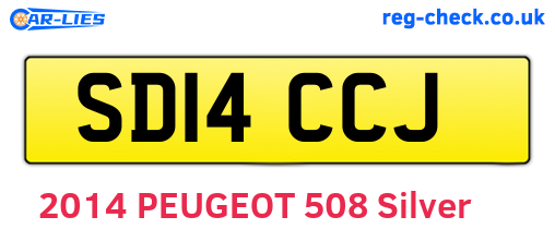 SD14CCJ are the vehicle registration plates.