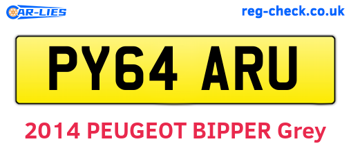 PY64ARU are the vehicle registration plates.