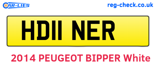 HD11NER are the vehicle registration plates.