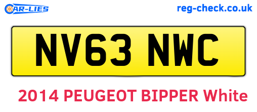 NV63NWC are the vehicle registration plates.