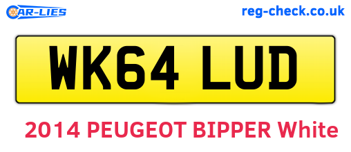 WK64LUD are the vehicle registration plates.