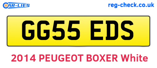 GG55EDS are the vehicle registration plates.