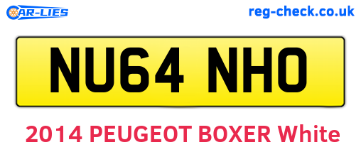 NU64NHO are the vehicle registration plates.
