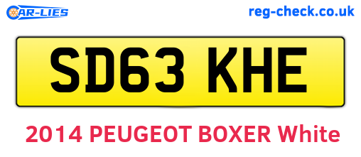 SD63KHE are the vehicle registration plates.