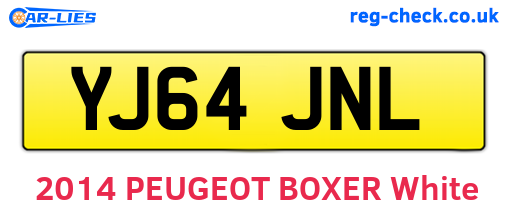 YJ64JNL are the vehicle registration plates.