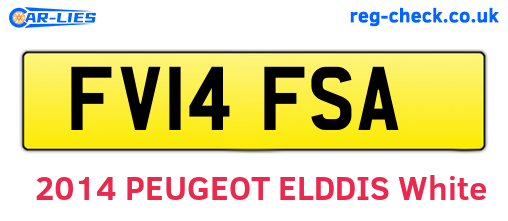 FV14FSA are the vehicle registration plates.