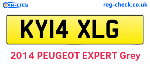 KY14XLG are the vehicle registration plates.