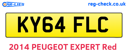 KY64FLC are the vehicle registration plates.