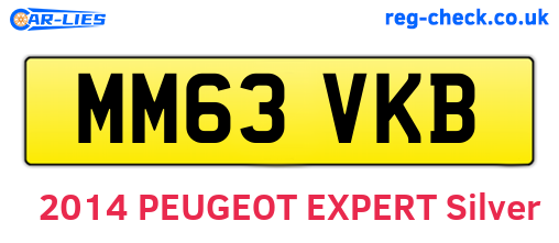 MM63VKB are the vehicle registration plates.