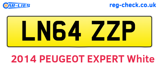 LN64ZZP are the vehicle registration plates.