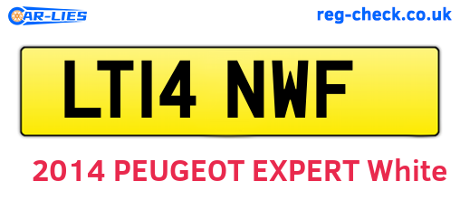 LT14NWF are the vehicle registration plates.