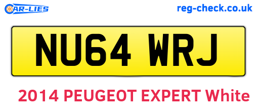 NU64WRJ are the vehicle registration plates.