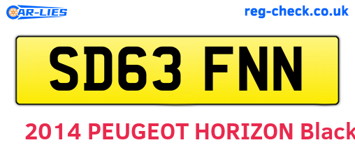 SD63FNN are the vehicle registration plates.