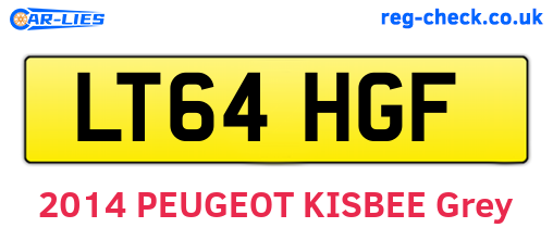 LT64HGF are the vehicle registration plates.