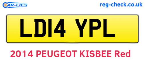 LD14YPL are the vehicle registration plates.