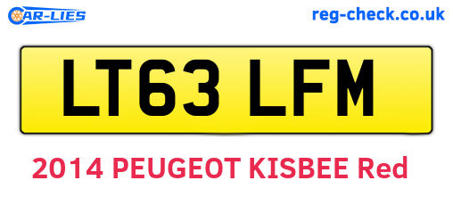 LT63LFM are the vehicle registration plates.