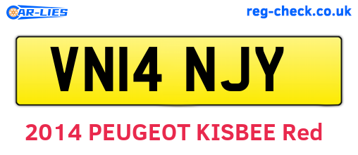 VN14NJY are the vehicle registration plates.