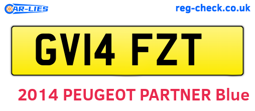 GV14FZT are the vehicle registration plates.