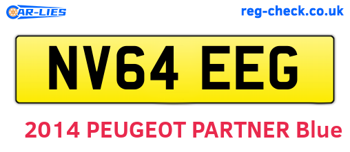 NV64EEG are the vehicle registration plates.