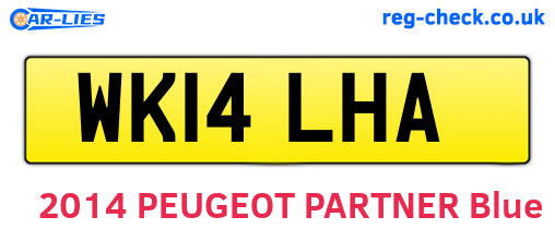 WK14LHA are the vehicle registration plates.