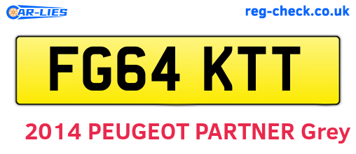FG64KTT are the vehicle registration plates.