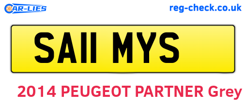 SA11MYS are the vehicle registration plates.