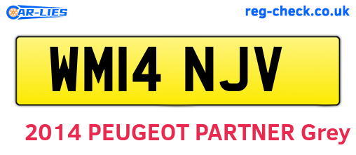 WM14NJV are the vehicle registration plates.