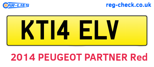 KT14ELV are the vehicle registration plates.