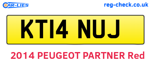 KT14NUJ are the vehicle registration plates.