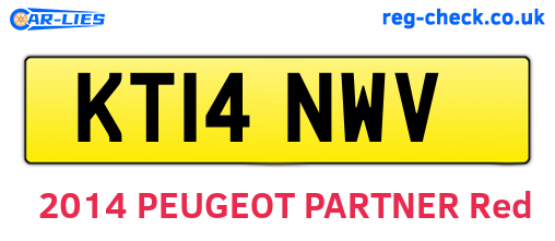 KT14NWV are the vehicle registration plates.