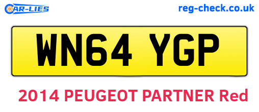 WN64YGP are the vehicle registration plates.