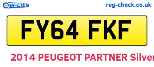 FY64FKF are the vehicle registration plates.