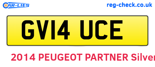 GV14UCE are the vehicle registration plates.