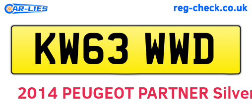 KW63WWD are the vehicle registration plates.