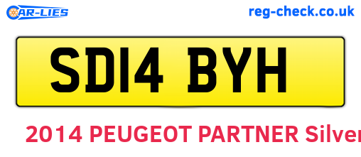 SD14BYH are the vehicle registration plates.