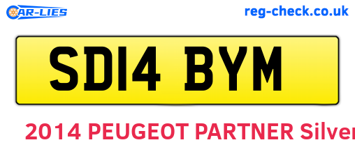 SD14BYM are the vehicle registration plates.