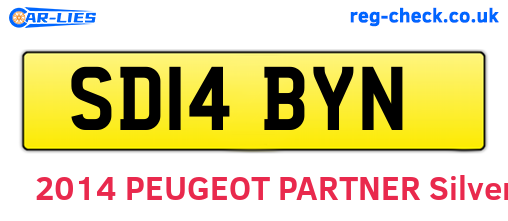 SD14BYN are the vehicle registration plates.