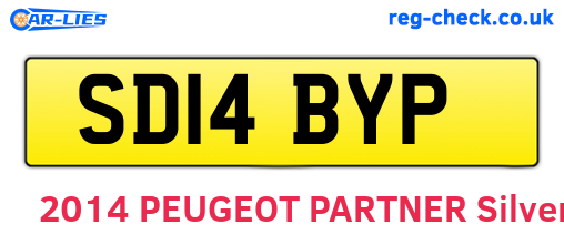 SD14BYP are the vehicle registration plates.