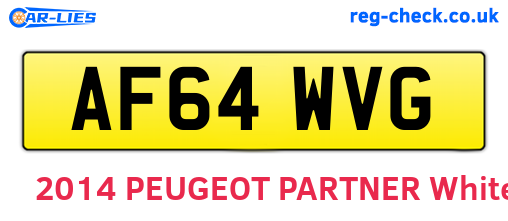 AF64WVG are the vehicle registration plates.