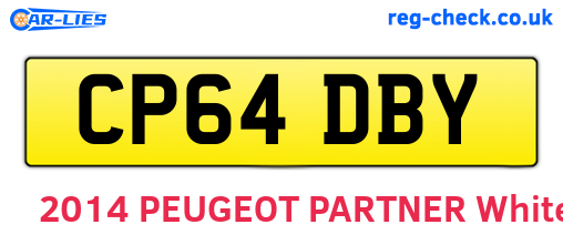CP64DBY are the vehicle registration plates.