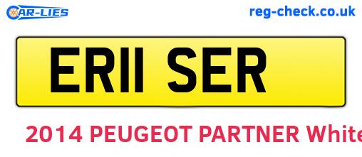 ER11SER are the vehicle registration plates.