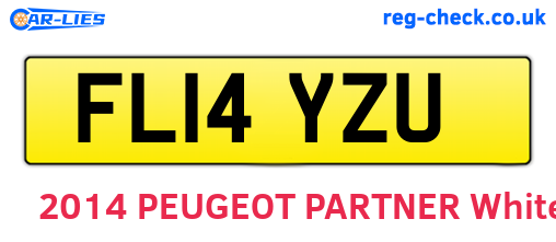 FL14YZU are the vehicle registration plates.
