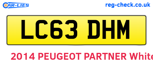 LC63DHM are the vehicle registration plates.