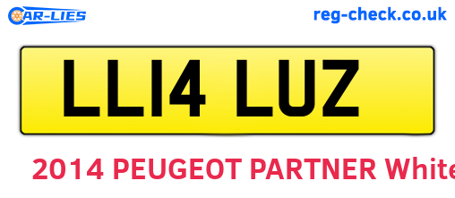 LL14LUZ are the vehicle registration plates.